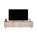 Ver imagem 4 de Rack Bancada para Tv até 75 Pol Celine 100% Mdf com Pés 241x57cm Bali-cedro - Dj Móveis