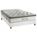 Ver imagem 1 de Cama Box Casal: Colchão Molas Ensacadas Herval Monte Carlo Visco + Base Crc Corano White (138x188)