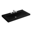 Ver imagem 2 de Cuba de Sobrepor Lavatório Concava com Mesa 92x45,5cm Ébano - L.95.95