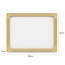 Ver imagem 4 de Lousa Quadro Branco Madeira 30x40cm Multiuso Anotacoes Planejamento Mural Moldura MDF Adulto Infanti
