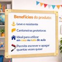 Ver imagem 2 de Lousa Quadro Branco Madeira 30x40cm Multiuso Anotacoes Planejamento Mural Moldura MDF Adulto Infanti