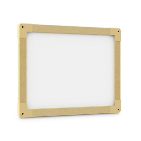 Lousa Quadro Branco Madeira 30x40cm Multiuso Anotacoes Planejamento Mural Moldura MDF Adulto Infanti