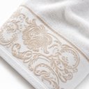 Ver imagem 2 de Jogo de Toalha Branho 4 Peças Louise Branco 70x140cm Algodão Super Macio Alta Absorção Casa Dona