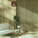 Ver imagem 5 de Luminária Pendente Sirius Modelo Ripado -:Marrom