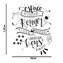 Ver imagem 2 de Adesivo Frase Espaço Reservado Reunir Pessoas e Compartilhar Bons Momentos