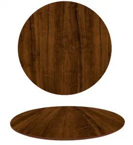 Tampo em MDF Redondo 140 cm - Pau Ferro Personal Decor Design Tampo Redondo MDF Marrom - 1
