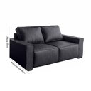 Ver imagem 1 de Sofá Istambul 5 Lugares 2,90 (courano) - de Casa Décor e Estofados. Cor:preto:preto