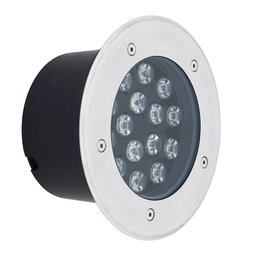 Embutido Led De Solo Redondo Bivolt 30000H 18X9Cm Ângulo De Abertura 60º Gaya - 2