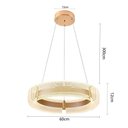Ver mais imagens de Lustre Pendente Nordecor Dalen 2959 60cm Ouro Brilho Bivolt Dourado