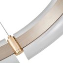Ver imagem 4 de Lustre Pendente Nordecor Dalen 2959 60cm Ouro Brilho Bivolt Dourado