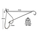 Ver imagem 2 de 2 Suportes de Parede 35cm Pendurar Plantas Pendentes Coração