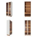 Ver imagem 7 de Conjunto Decorativo Cristaleira com Led e Buffet Aparador 160cm Tenerife/Gunga Off White/Freijó G73