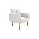 Ver imagem 1 de Poltrona Cadeira Decorativa Escritório Havana Matrix Bege