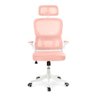 Cadeira de Escritório Giratória Executiva Viena com Regulagem de Altura - Rosa - 5