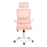 Cadeira de Escritório Giratória Executiva Viena com Regulagem de Altura - Rosa - 5