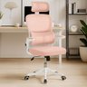 Cadeira de Escritório Giratória Executiva Viena com Regulagem de Altura - Rosa - 2