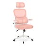Cadeira de Escritório Giratória Executiva Viena com Regulagem de Altura - Rosa - 1