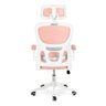 Cadeira de Escritório Giratória Executiva Viena com Regulagem de Altura - Rosa - 7