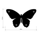 Ver imagem 2 de Porta Chaves Decorativo Em Mdf Borboleta 20X12,5Cm