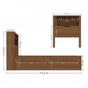 Ver imagem 3 de Cama Solteiro Invicta 1 Porta 2 Gavetas com Tomada Jatoba - Santos Andirá