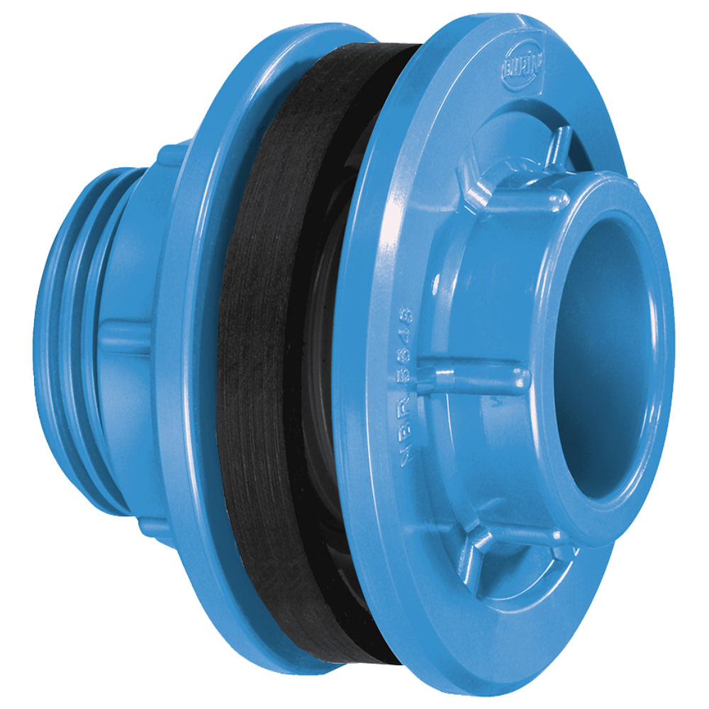 Adaptador Pvc Liso e Rosca P/ Caixa da Água Borracha de Vedação Irriga 35mm X 1.1/4'' Durín - 1