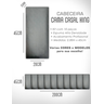 Cabeceira de Cama Box Solteiro Casal Queen King Estofada Modular 45x20cm - 7