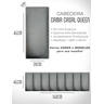 Cabeceira de Cama Box Solteiro Casal Queen King Estofada Modular 45x20cm - 6