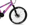 Ver imagem 2 de Bicicleta Colli Mônaco Aro 26 Disco 21 V Rapid Fire Cor Vermelho Tamanho do Quadro 13,5 Lilás