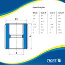 Ver imagem 4 de Luva Roscável para Eletrodutos Pesado Pvc Preto Instalações Elétricas de 1” Cb Polegada 32mm