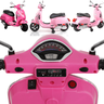 Moto Scooter Eletrica Infantil Zippy Toys Vespa Gts 6v Rosa - 3