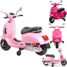 Moto Scooter Eletrica Infantil Zippy Toys Vespa Gts 6v Rosa - 2