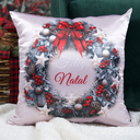 Ver imagem 5 de Kit 2 Almofadas Decorativa Feliz Natal Noel Trenó 43CMX43CM