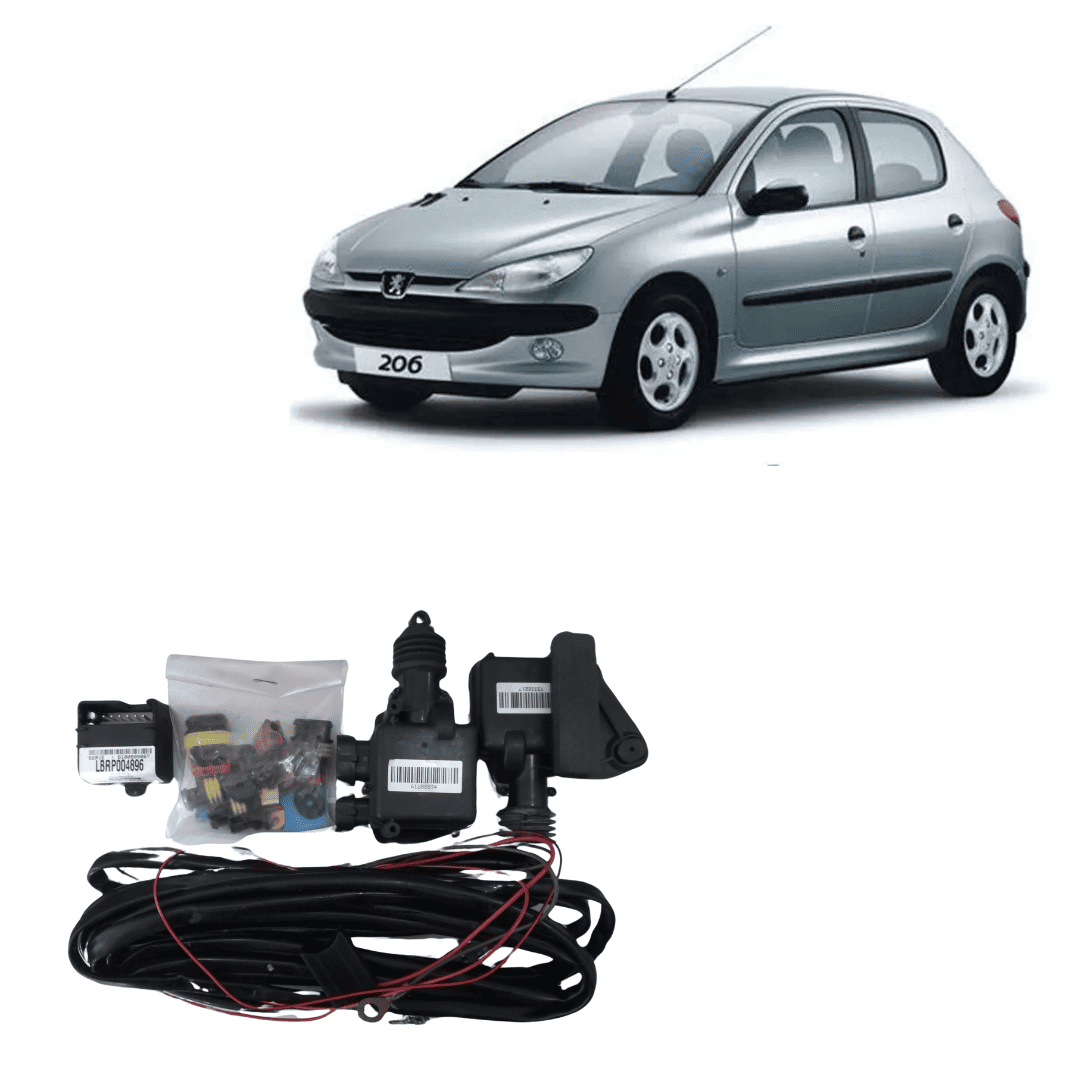 Kit Trava Eletrica 2p Peugeot 206 2001/2008