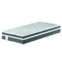 Ver imagem 1 de Colchão Solteiro PROBEL Molas Ensacadas Euro In Up 88x188x26cm Cinza / Branco Probel