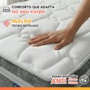Ver imagem 5 de Colchão Solteiro Probel Molas Ensacadas Euro In Up 88x188x26cm Cinza / Branco Probel