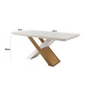 Ver imagem 3 de Conjunto Mesa de Jantar 6 Cadeiras Amanda Marrom Off White/Imbuia