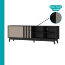 Ver imagem 6 de Rack para TV Ventura Carraro Preto Touch e Avelã