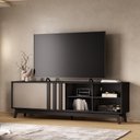 Ver imagem 3 de Rack para TV Ventura Carraro Preto Touch e Avelã
