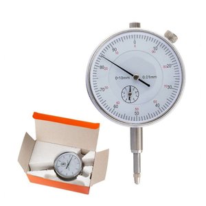 Relógio Comparador Bight de Alta Precisão com Escala 0-10mm/0,01mm:prateada