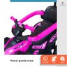 Mini Quadriciclo Infantil Passeio com Empurrador Luz e Som Rosa - 3