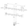 Suporte Articulado 4 Monitores 14 a 32 Base Morsa Sim-4000 - 3