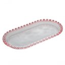Ver imagem 1 de Travessa Oval de Cristal Borda Coração 25cmx13cmx2,5cm- Lyor