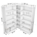 Ver imagem 2 de KIT CLOSET MODULAR M79.2021.B (102, 49X2) CASA, QUARTO MUNDI MOVEIS