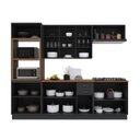 Ver imagem 4 de Cozinha Modulada 5 Peças 100% MDF Bari com Vidro Chumbo