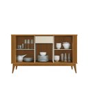 Ver imagem 4 de Buffet Aparador Balcão Ripado Argo 3 Portas, Pés Madeira Maciça