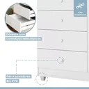Ver imagem 7 de Cômoda Quarto Bebê Gavetas Mdf Resistente Unissex Moderna:branco