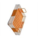 Ver imagem 4 de Cesta Retangular Bandeja de Servir Rattan 38x28x4,5cm Frg6571