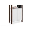 Ver imagem 4 de Guarda Roupa Closet Modulado Az1009 C/ 2 Portas e 2 Prateleiras Cor Amêndoa/branco - Tecno Mobili