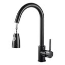 Ver imagem 1 de Torneira de Cozinha Gourmet Monocomando com Extensor Ducha Luxo - Preta