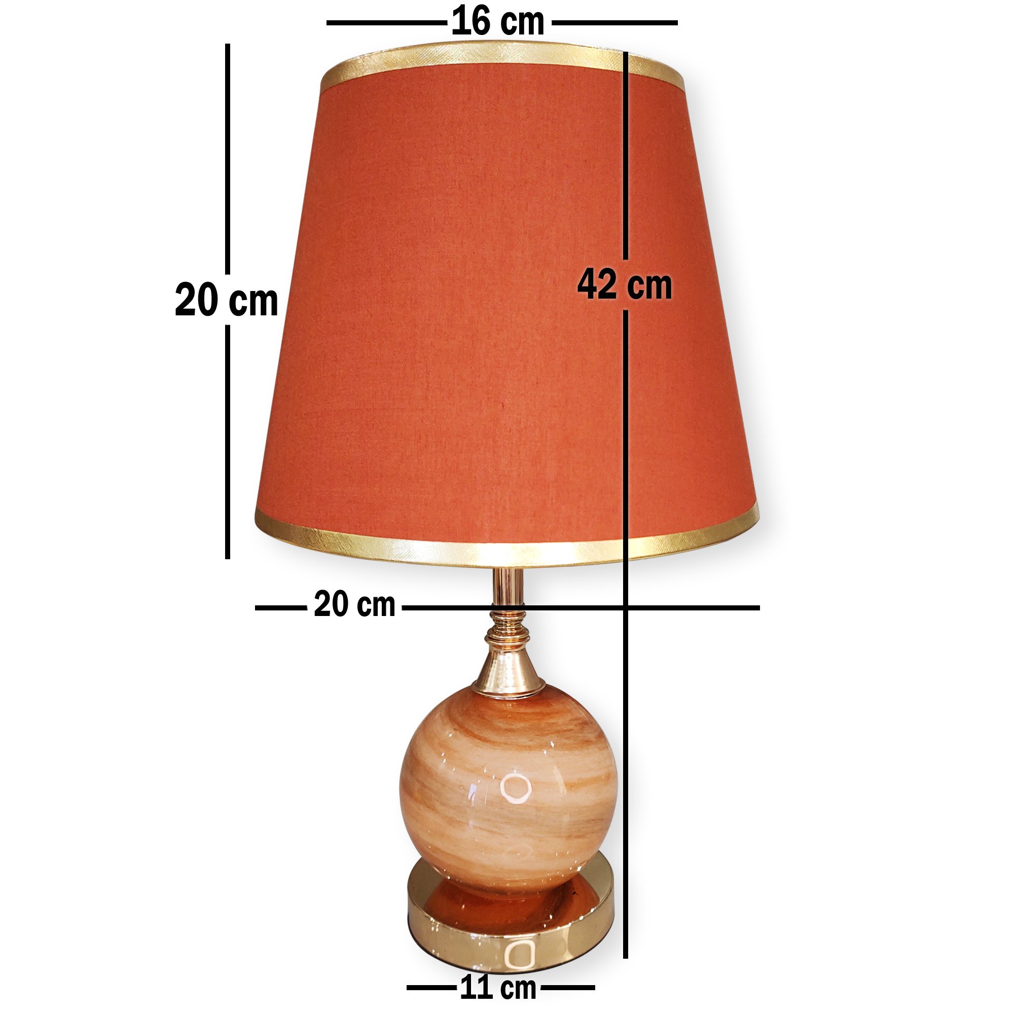 Abajur Luminaria de Mesa Dy5015 Canela Terracota - 4